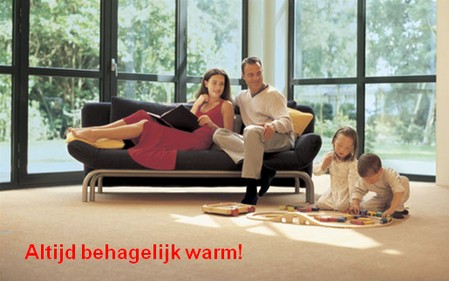 vloerverwarming altijd behaaglijk warm